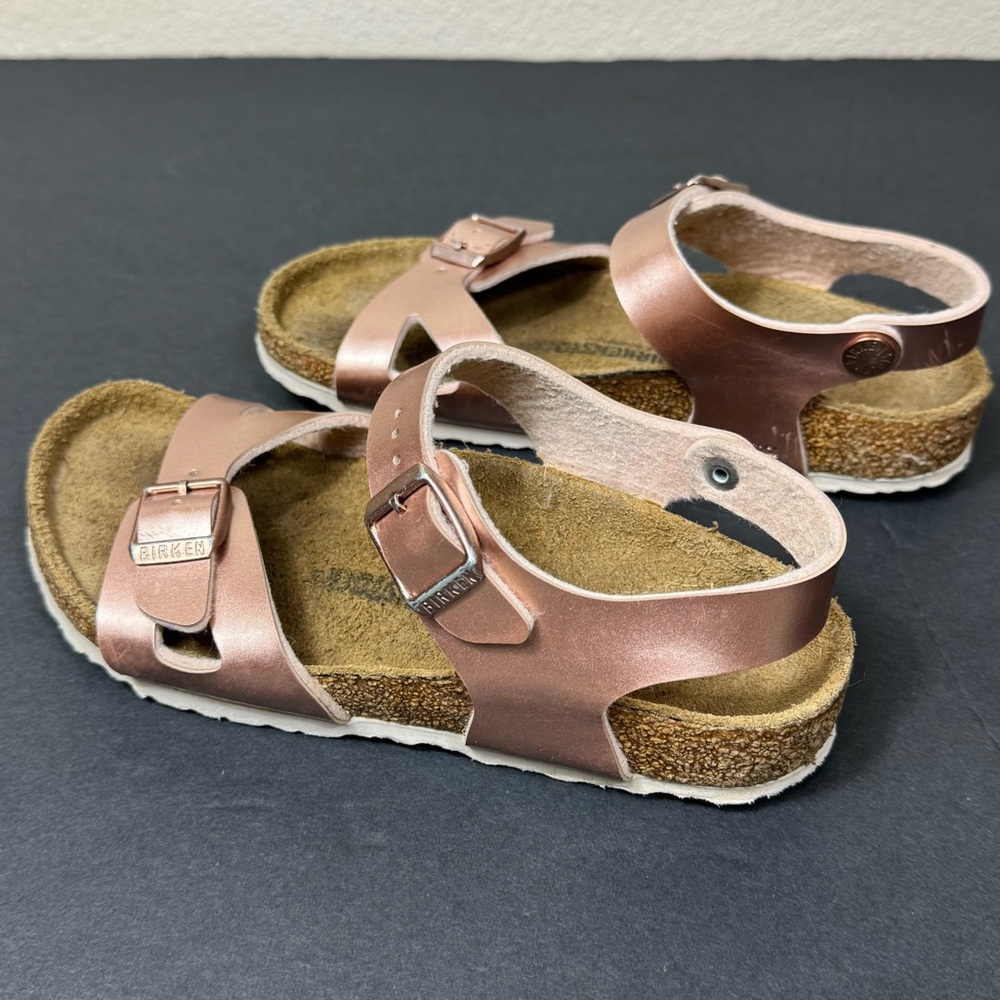 Birkenstock Kids Rio Sandals Rose Gold size US 13 - 13.5 - Picture 6 of 10
